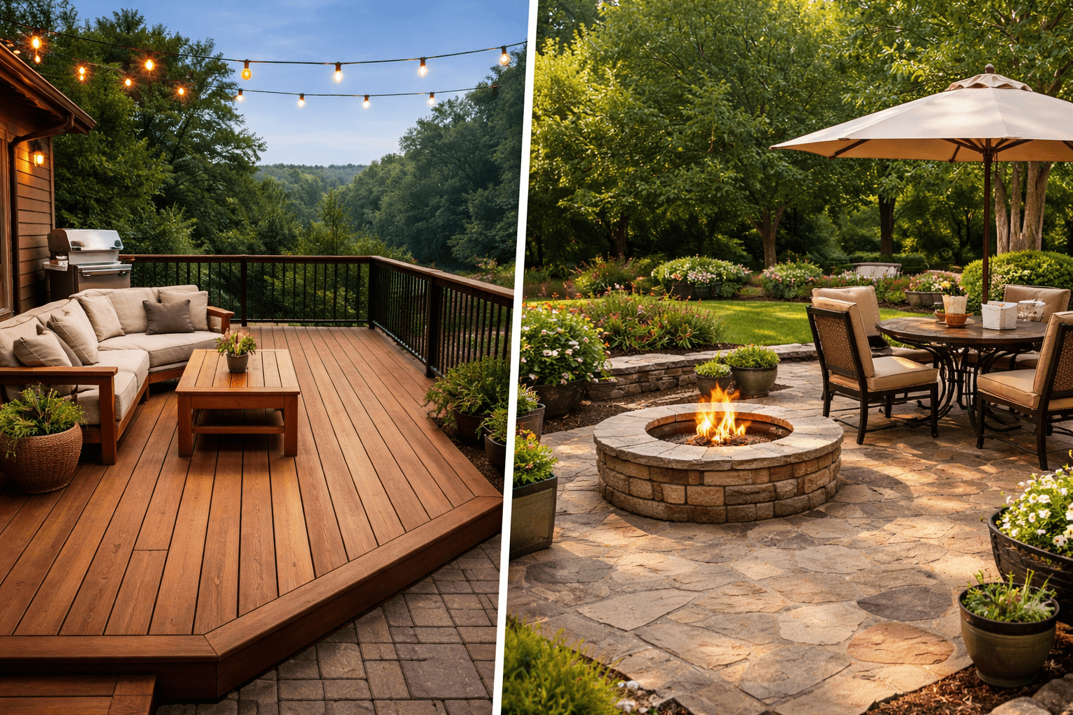 Deck vs. Patio: Which Is Better for Your Home? A Cost & Value Guide