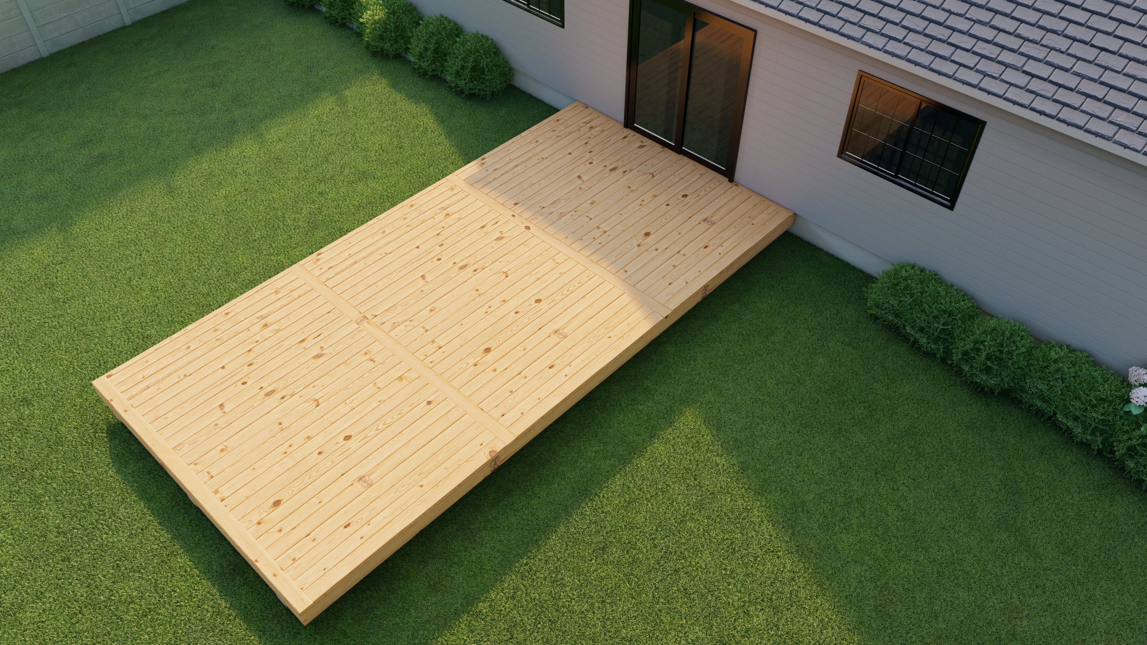 Pressure Treated Kiln Dried Wood Deck Kit | Easy DIY Installation – A-DIY