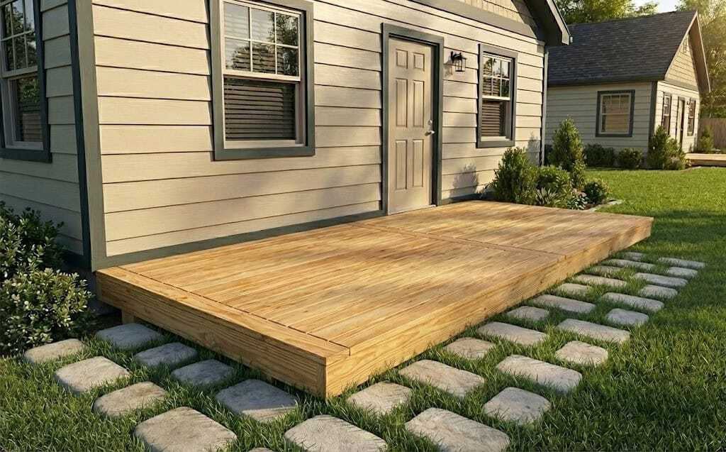 Pressure Treated (Kiln Dried) Wood Deck Kit - A-DIY