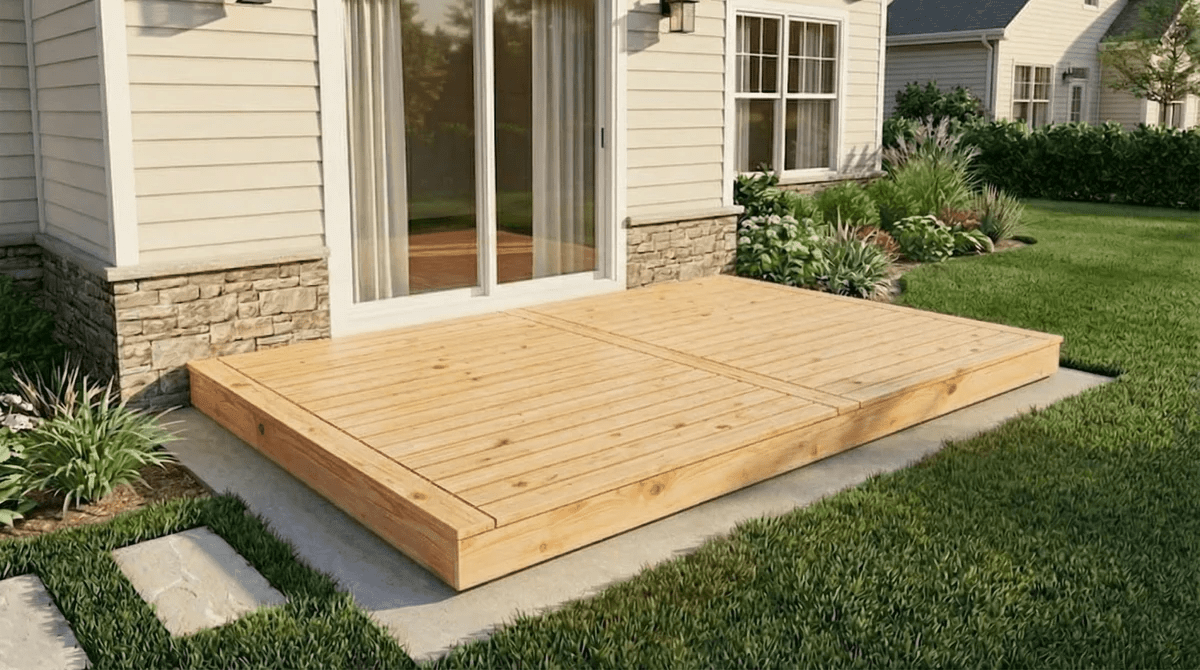 Pressure Treated (Kiln Dried) Wood Deck Kit - A-DIY