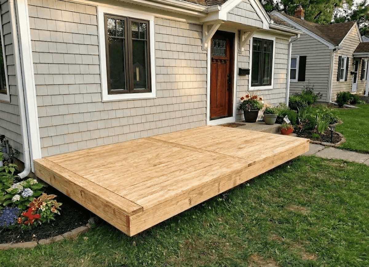 Pressure Treated (Kiln Dried) Wood Deck Kit - A-DIY